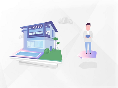 Process Animation- Villa Selection animation art visual design