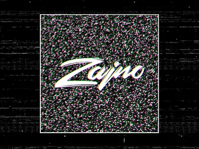 Zajno Logo Animation: Glitch Effect after effects animated logo animation black white branding business creative experiment gif glitch effect inspiration logo modern motion design no signal simple texture ui ux zajno
