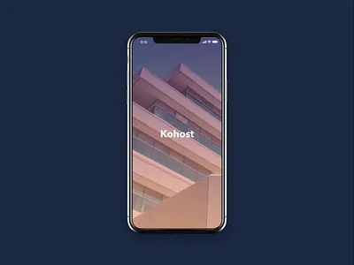 Hotel Sign In app button clean design ios iphone kohost mobile photo photos ui ux