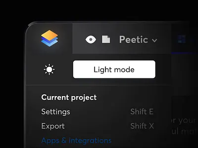 Dark mode icon app brand branding clean design flat gradient icon identity ios logo minimal motion product typography ui ux vector web website