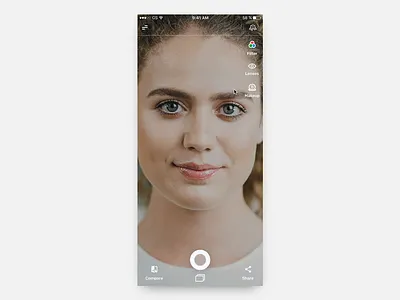 Contact Lens AR Mobile App Try On Concept app design augmented reality augmentedreality interaction design invision studio invisionstudio mobile app mobile app design