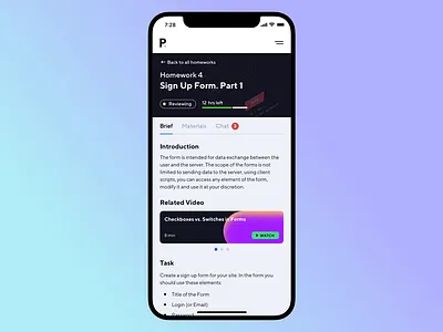 Education Platform Interface 2d animation clean concept design education gradient illustration interface principle typography ui ux vector