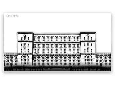 Landmark Showcase Concept infographic invision invisionstudio landing page landmark minimal motion motion graphics presentation showcase