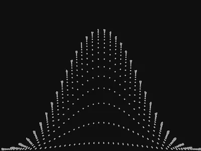 OnCorps Particles animation bell curve cinema4d curve dots motion particles web design