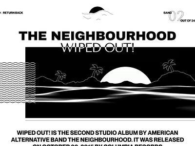 Wiped Out! black and white bw music band music landing the neighbourhood video wiped out