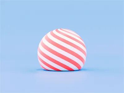 Christmas Blobs 🎅 3d abstract animation blob bounce c4d candy candy cane christmas christmas ball cinema 4d holidays loop octane stripes texture