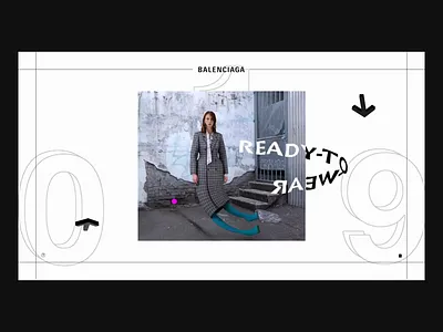 B A L E N C I A G A 3d after effects aftereffects animation design interaction interaction design interface motion motiondesign photo type typo typography ui ux web webdesign