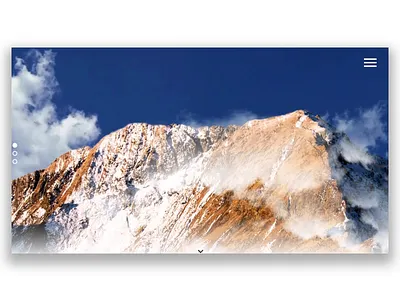 Mountain Peak Presentation design invisionstudio landing page minimal motion mountain showcase typography ui ux website