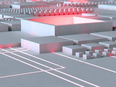 Motherboard's landscape (turn volume up) after affects animation cinema 4d loop motherboard motion