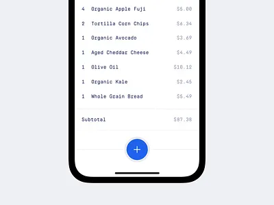 Receipts App ios iphone iphone x minimal mobile mobile app product design ui design
