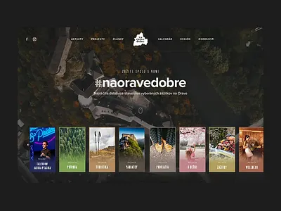 NaOraveDobre slider booking clean destination header homepage landing orava slovakia travel typography ui ux web webdesign website