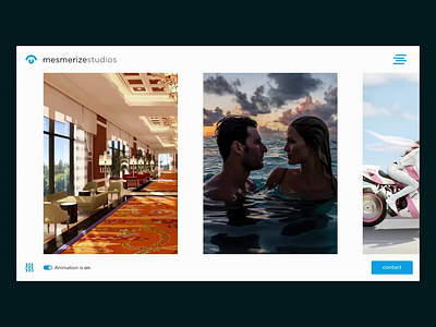 Portfolio Side Scroll Animation ui ui design ui motion web design wordpress