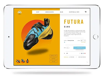 La Sportiva E-Commerce Redesign bouldering branding charlespatterson clean climbing interaction invision invisionapp invisionstudio ipad la sportiva modern rock climbing ui uidesign uidesigner uxui web animation website website animation