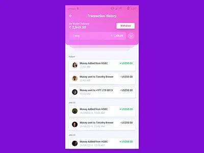 Withdraw Money mobile app money payment processing transactions uidesign uxdesign wallet