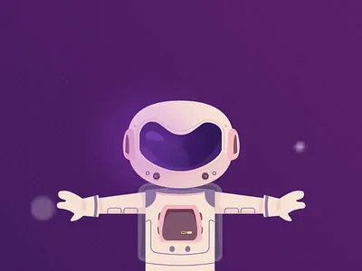 Dream space animation 2d astronout children dream film illustration motion space video violet