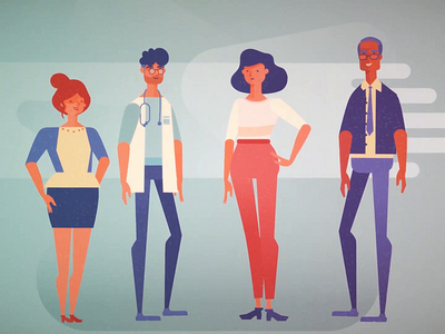 Life is a change after affects animation artoftheday character design digital art doctor dribbble facial expressions illustration illustrator inspiration moho profesional teacher transformation vector woman work worker