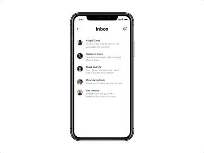 Flare — messenger UI swipe and delete app apple flare framer ios london madewithframer orange prototype uikit yellow