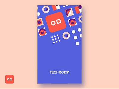 Techrock App - Splash screen app app animation china shnaghai splash techrock ui ux