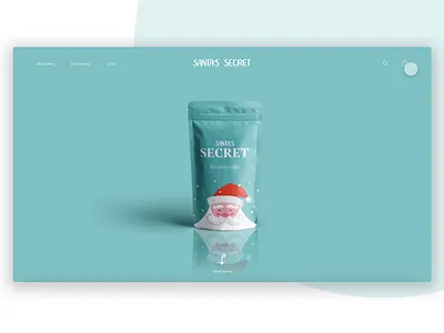Santa's Secret – UI/UX candy christmas design dribbble santa santa claus ui web web design webshop website
