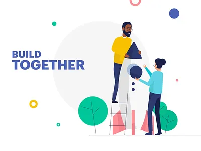 Teamwork & Startup Illustrations after effects animation illustration motion motion design start up ui8 vector