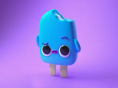 Popsicle Headache 3d c4d cinema 4d eyedesyn gif mograph motion graphics popsicle