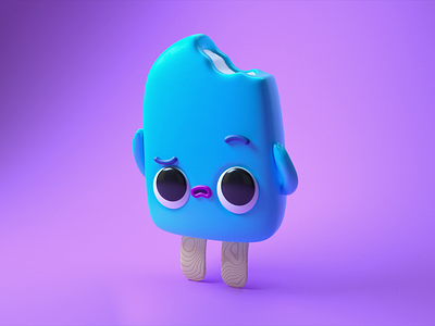 Popsicle Headache 3d c4d cinema 4d eyedesyn gif mograph motion graphics popsicle