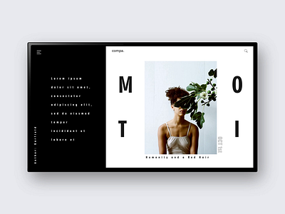 Compa. concept design dribbble fashion landing layout ui ux website