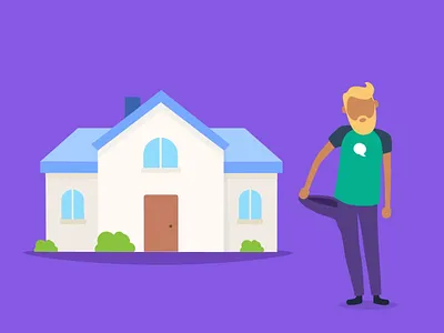 Bankin’ - Renegotiate your mortgage after effects animated cards app app animations bank bodymovin card animation character animation characters coins fake 3d house json loan loop lottie mobile pocket svg animation vector animation