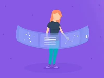 Bankin’ - Discover your dept capacity after effects animated cards app app animations ar bodymovin card animation character animation characters display fake 3d holographic json loop lottie minority report mobile screens svg animation vector animation