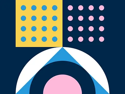 Inspirational: Number 7 abstract animation art blue circle color composition design graphic illustration logo motion motion art motion design pink primitive shape square white yellow
