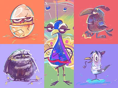Bird Life - Phone Screens background cartoon character characterdesign coloring drawing fun illustration phone phonescreen process screen sketch spovv wallpaper