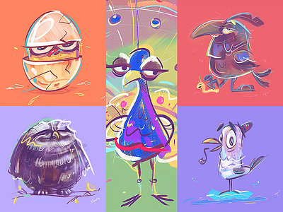Bird Life - Phone Screens background cartoon character characterdesign coloring drawing fun illustration phone phonescreen process screen sketch spovv wallpaper