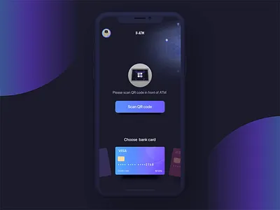 Internet Intelligent ATM for APP account animation atm bank bank card bank transfer dark deposit dribbble gradient intelligent interaction lbs light maps micro animation micro interaction money motion ui