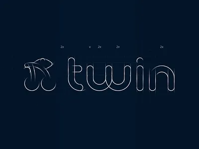Twin Logo: Motion for presentation cherry animation cherry grid grid animation lines animation logo grid logo structure outlines animation structure animation
