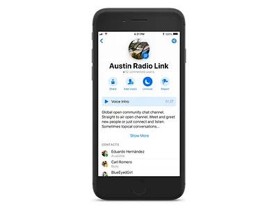Collapsing NavigationBar animation header header font ios iphone iphone 8 mp4 navbar navigation navigationbar origami profile prototype ui ui ux uinavigationbar zello