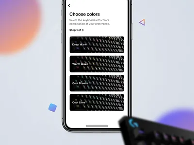 Choose Interaction animation app color design interaction interface mobile principle ui vector