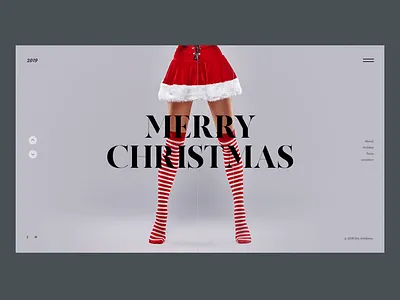 Christmas Daily UI FREE PSD christmas creativity daily design free freepsd homepage landing landing page main page minimal new year psd red santa ui ux web webdesign website