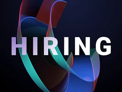 HIRING 3d c4d cinema 4d design hire job hiring motion space307 ui desgin ux design