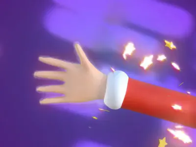 Pomn Santa transformation 3d animation c4d design gift motion motiongraphics santa transformation xmas