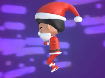 Santa-ku final transformation 2018 2d 2d animation 3d after effects animation c4d kids motion santa vietnam xmas