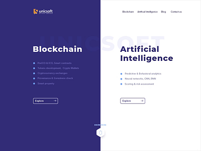 Corporate Website Design Concept adobephotoshop banner blockchain blue brand identity design design graphic design icons illustration sketch ui vector webdesign