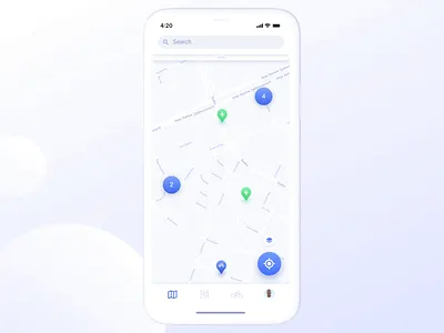 Renting a bike - Interaction after effects animation bicycles bike bikes blue illustration interaction interaction design interface map rented renting search ui ux ux animation view