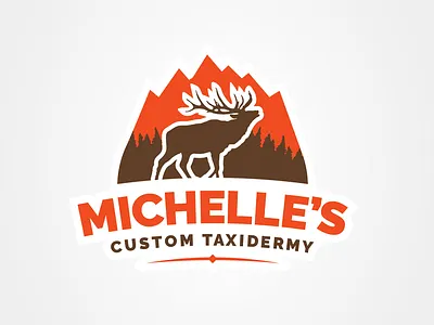 Michelle’s Custom Taxidermy Logo branding design graphic design illustration logo logo design typography vector