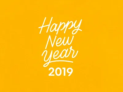 Happy New Year! animation design illustration lettering typography