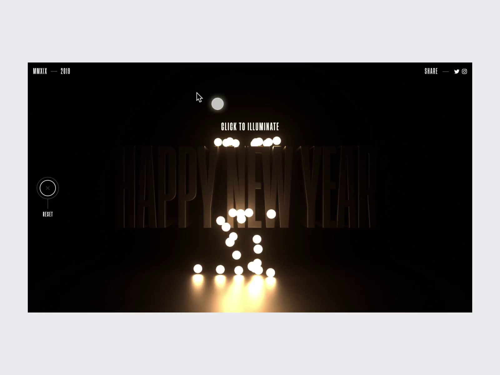 Example of New Year Illuminations 💡