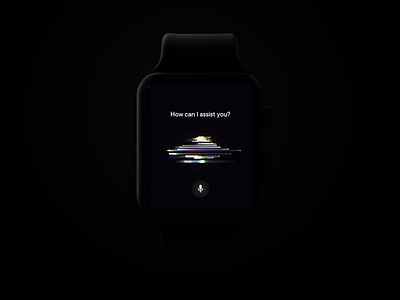 AI Watch Assistant 3d ai animation assistant motion sound ui voice watch