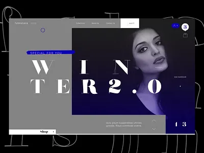 f s h n s t o r e [ ver. no. 2 ] animation creative design ecommerce graphic idea interface motion shop store ui ux web website