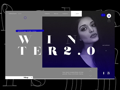 f s h n s t o r e [ ver. no. 2 ] animation creative design ecommerce graphic idea interface motion shop store ui ux web website