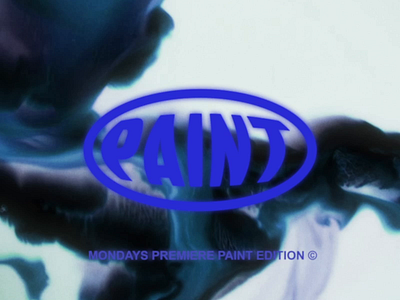 Paint Products after effects blue brand branding brutalist clothing color contemporary fashion logo motion mp4 paint