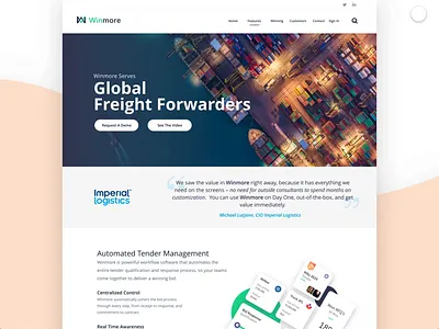 ReLaunch Winmore Website Preview app crm illustration minimal ui web website